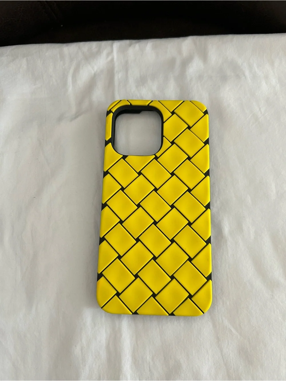 Bottega Veneta Yellow Silicone iPhone Case